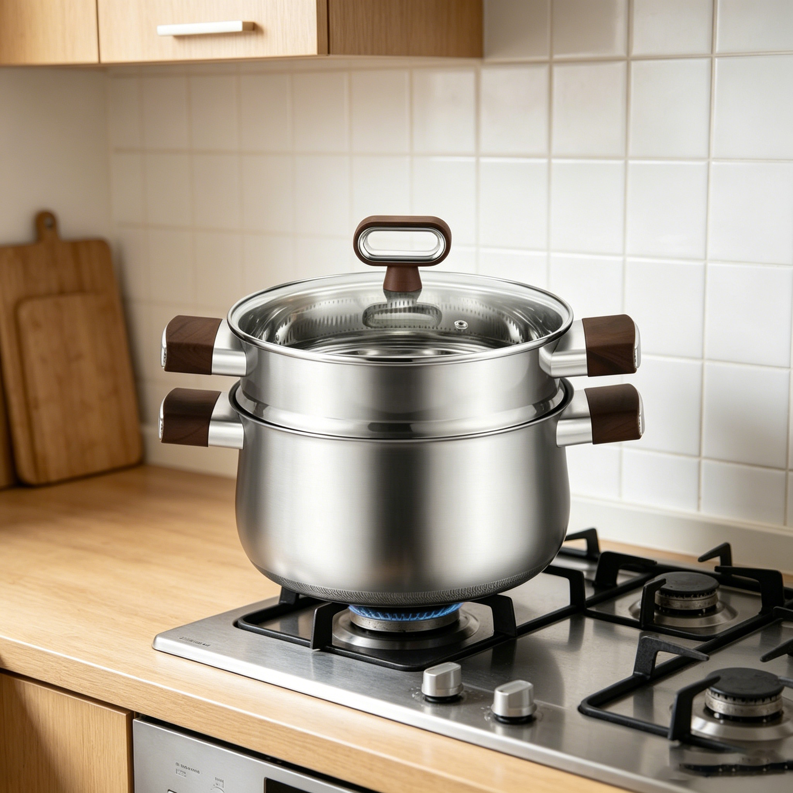 Couscoussier Inox Titanium – 3.7 Litres